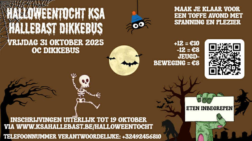 Halloweentocht Banner